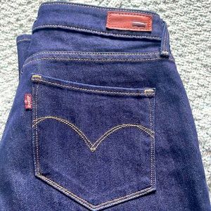 Levi’s Straight Modern Rise Dark Wash Jeans